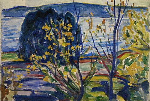 Paysage de fjord, 1918, Edvard Munch