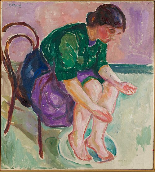 bain de pieds, 1912, Edvard Munch
