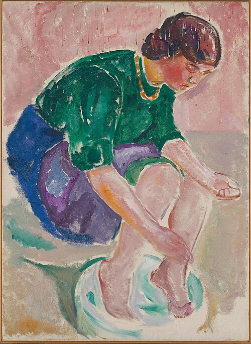 bain de pieds, 1912, Edvard Munch