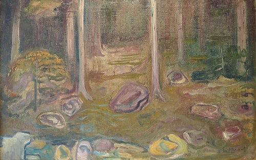 Forêt, 1892, Edvard Munch