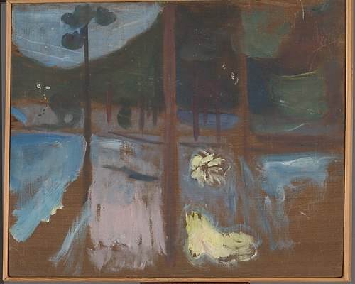 Étude de forêt, 1915, Edvard Munch