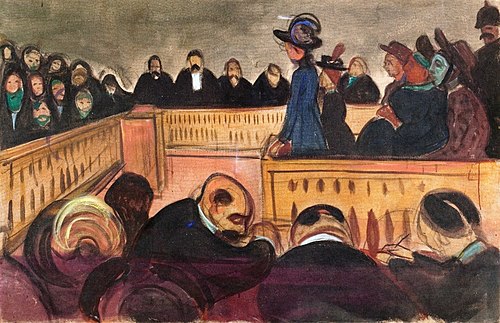 Mères adoptives au tribunal, 1902, Edvard Munch