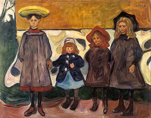 Quatre Filles à Åsgårdstrand, 1903, Edvard Munch