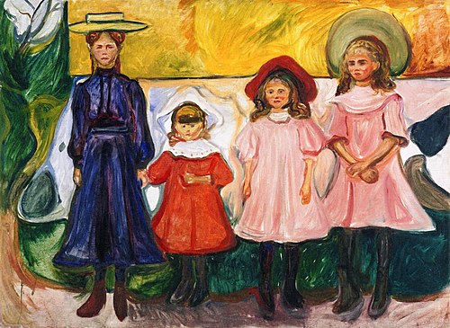 Quatre Filles à Åsgårdstrand, 1903, Edvard Munch