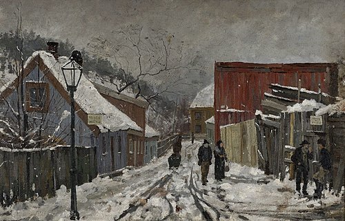 Saxegårdsgate, 1882, Edvard Munch