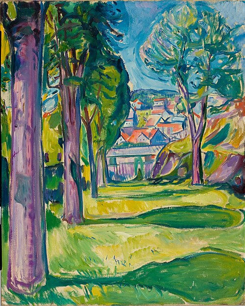 jardin à Kragerø, 1909, Edvard Munch