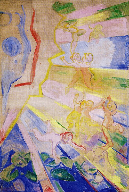 Génies dans la lumière, 1914, Edvard Munch