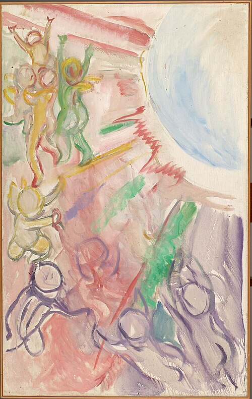 Génies dans les rayons du soleil, 1914, Edvard Munch