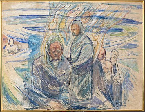 Génies: Ibsen, Nietzsche et Socrate, 1909, Edvard Munch