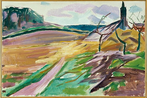 Serre à l'automne, 1916, Edvard Munch