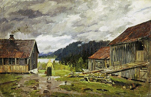 Hakloa à Maridalen, 1881, Edvard Munch