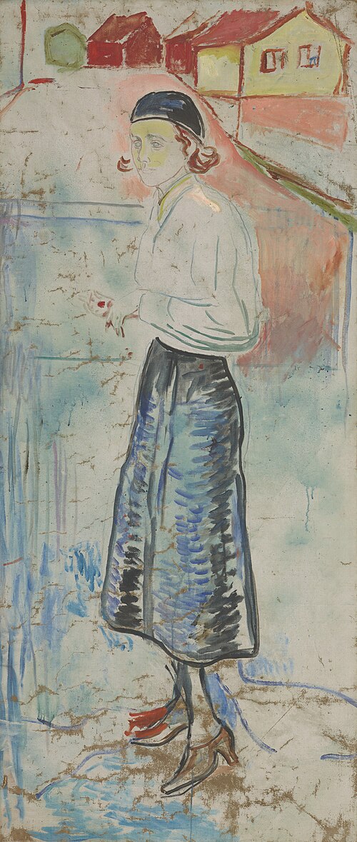 Hanna Brieschke à Åsgårdstrand, 1932, Edvard Munch