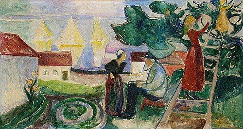 Récolte de l'arbre (Frise de Freia V), 1922, Edvard Munch