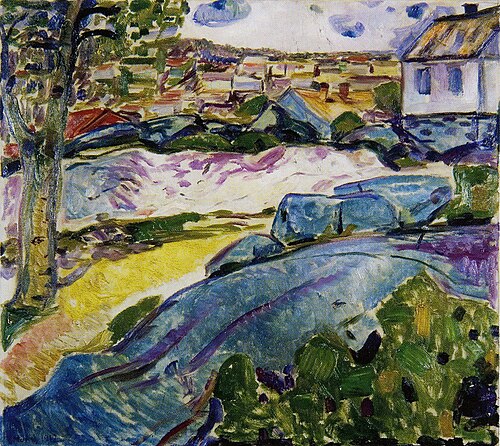 maison à Kragerø, 1912, Edvard Munch