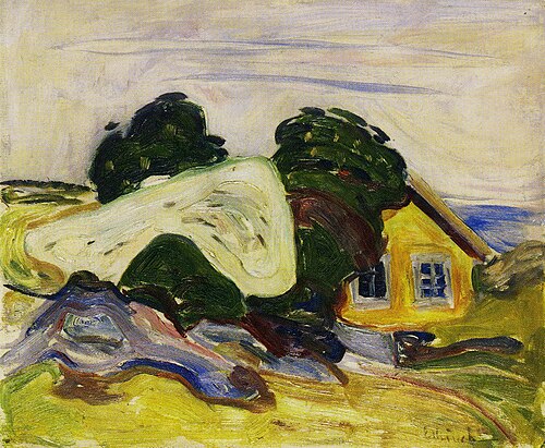 maison à Åsgprdstrand, 1905, Edvard Munch