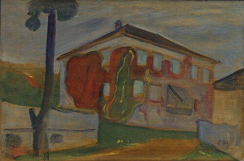 La Vigne Vierge rouge, 1900, Edvard Munch