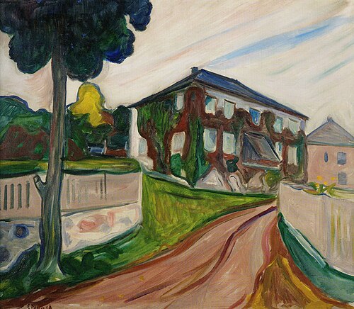 La Vigne Vierge rouge, 1898, Edvard Munch