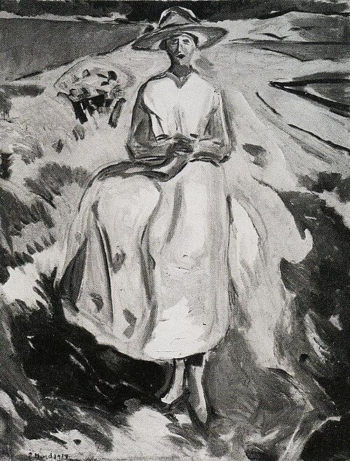 Dans le vent, 1917, Edvard Munch