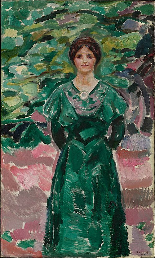 Ingeborg in Green, 1912, Edvard Munch
