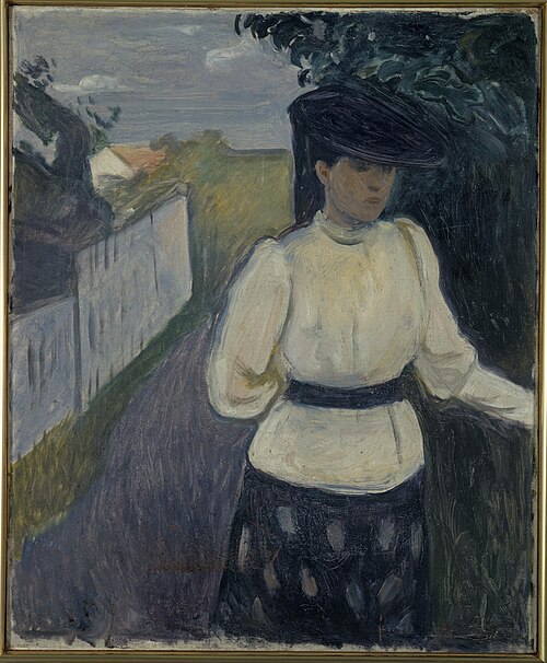 Inger dans une blouse blanche, 1891, Edvard Munch