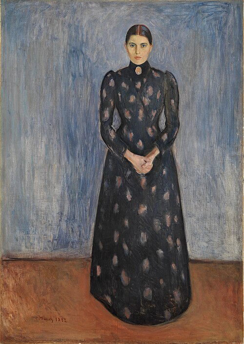 Inger en noir et violet, 1892, Edvard Munch