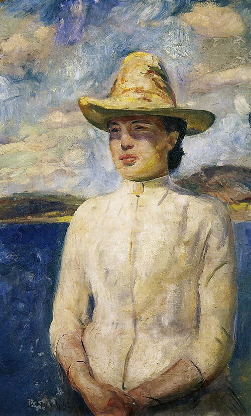 Inger au soleil, 1888, Edvard Munch
