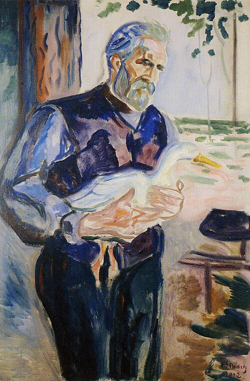 Jensen avec un canard, 1912, Edvard Munch