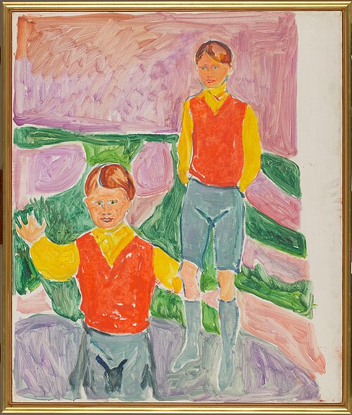 Johan Martin et Sten Stenersen, 1935, Edvard Munch