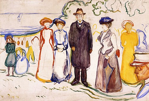 Jonas Lie avec sa famille, 1902, Edvard Munch
