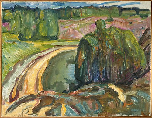 Genêvriers sur la côte, 1913, Edvard Munch