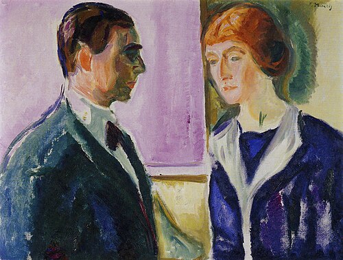 Käte et Hugo Perls, 1913, Edvard Munch
