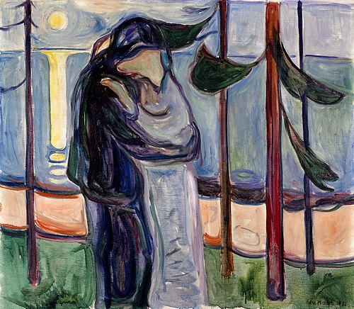 Baiser sur la plage, 1921, Edvard Munch
