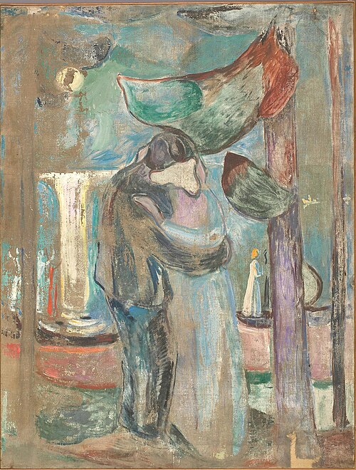 Baiser sur la plage, 1921, Edvard Munch