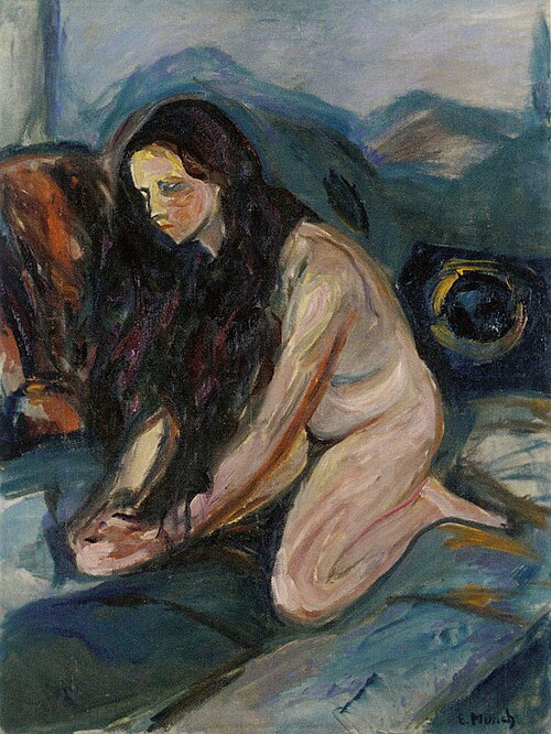 Nu agenouillé, 1922, Edvard Munch