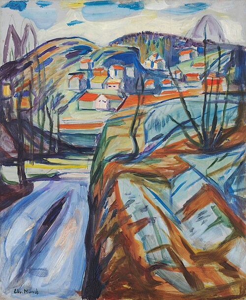 Kragerø au printemps, 1910, Edvard Munch