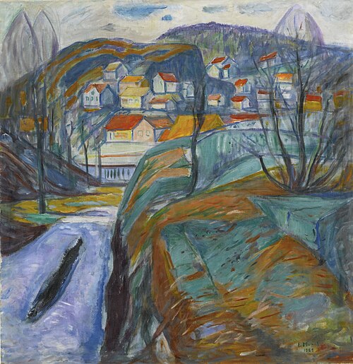 Kragerø au printemps, 1929, Edvard Munch