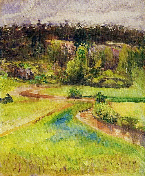 Paysage, 1890, Edvard Munch