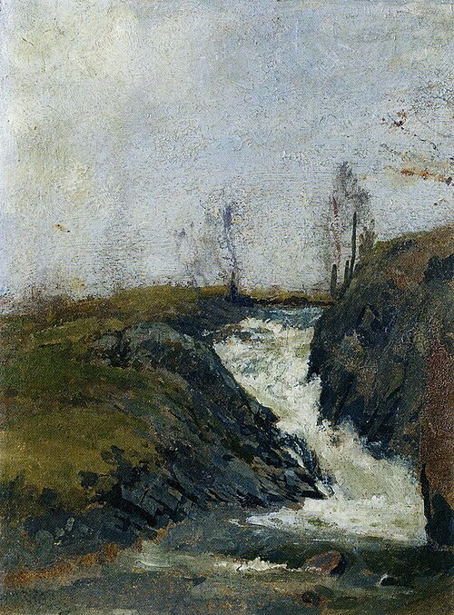 Paysage avec une petite cascade, 1882, Edvard Munch