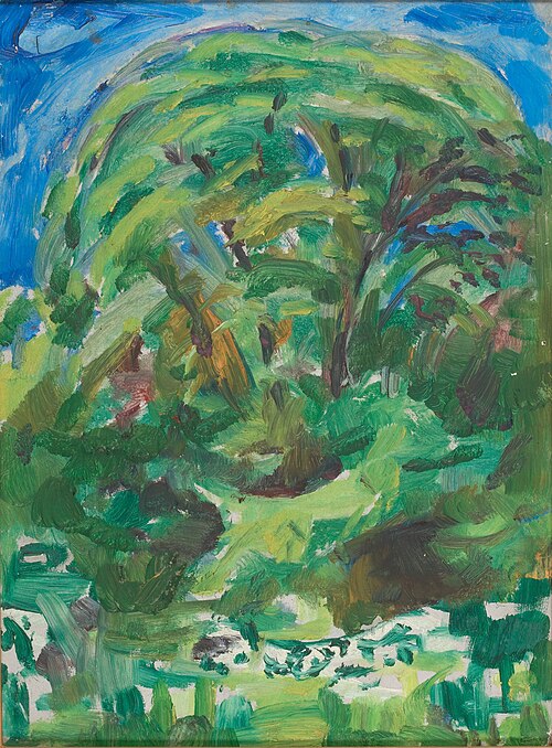 Grand Arbre, 1928, Edvard Munch
