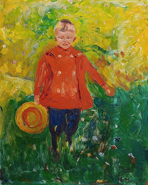 Lothar Linde à la veste rouge, 1903, Edvard Munch