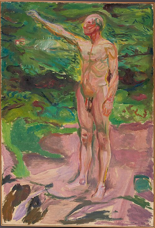 Nu masculin dans les bois, 1919, Edvard Munch