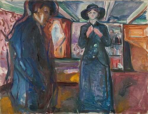 Homme et Femme, 1913, Edvard Munch