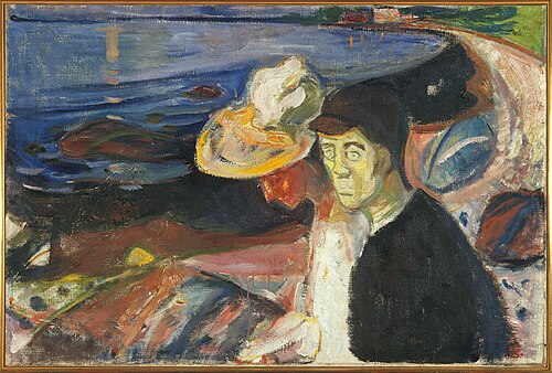 Homme et Femme sur la plage, 1907, Edvard Munch
