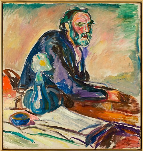Homme avec une bronchite, 1920, Edvard Munch