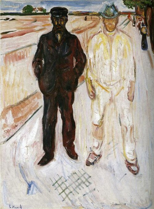 Maçon et Mécanicien, 1907, Edvard Munch