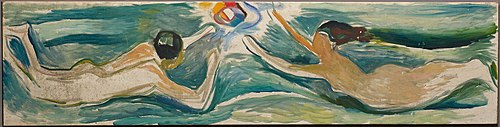 Rencontre dans l'espace, 1925, Edvard Munch