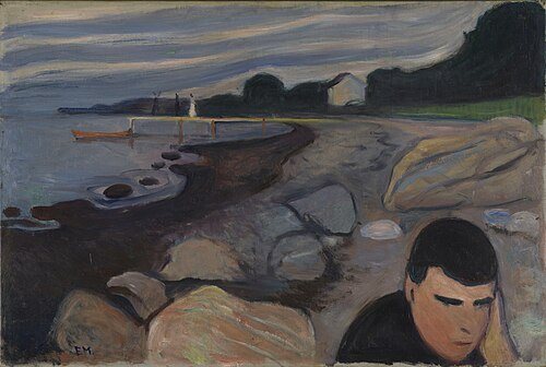 Mélancolie, 1892, Edvard Munch
