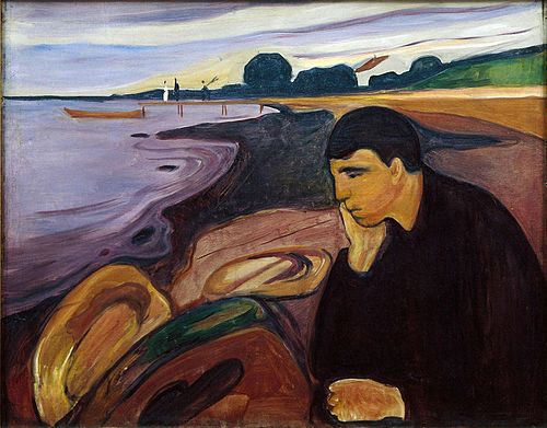 Mélancolie, 1894, Edvard Munch