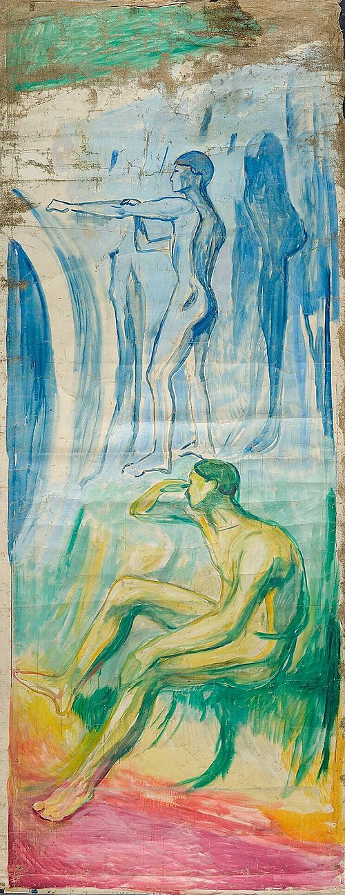 Hommes tournés vers le soleil, 1914, Edvard Munch