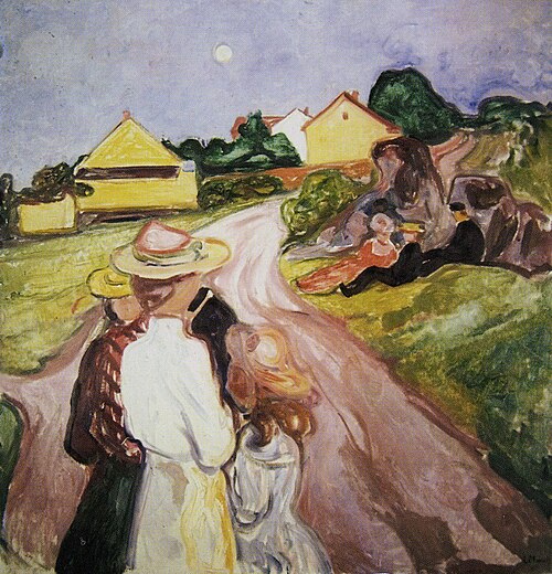 Veille de la nuti du milieu de l'été, 1901, Edvard Munch